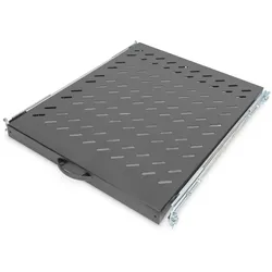 Digitus Fachboden 19"-Schränke ausziehbar ab 800mm Tiefe bis 25kg 1HE RAL9005 schwarz