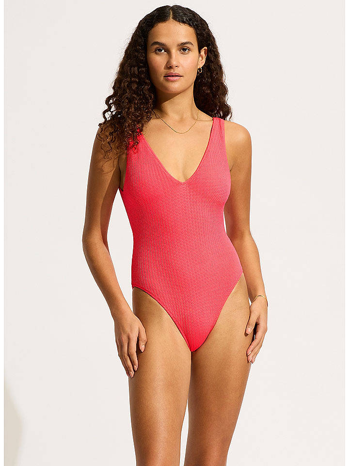 Seafolly Badeanzug in Rot - 34