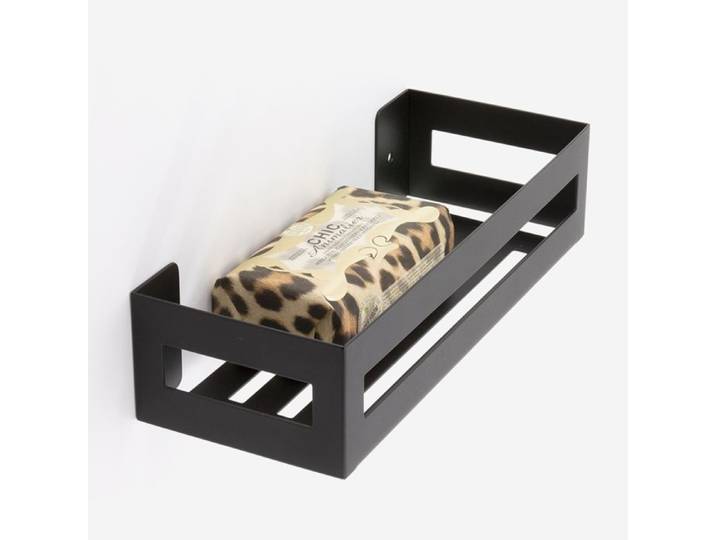 Etagère murale de salle de bain noir - CLASS
