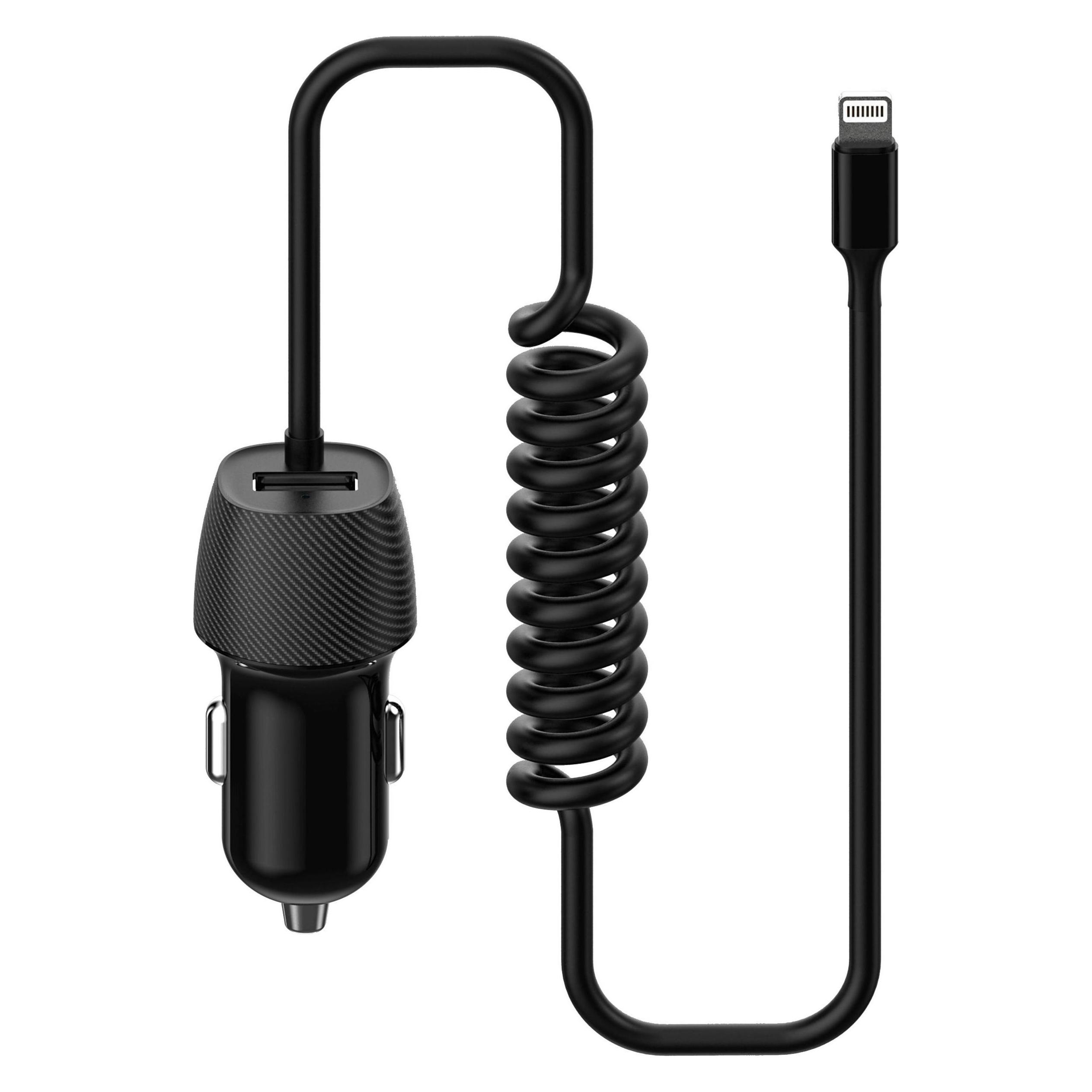 Platinet car power adapter USB-A + Lightning (45484) (45484)