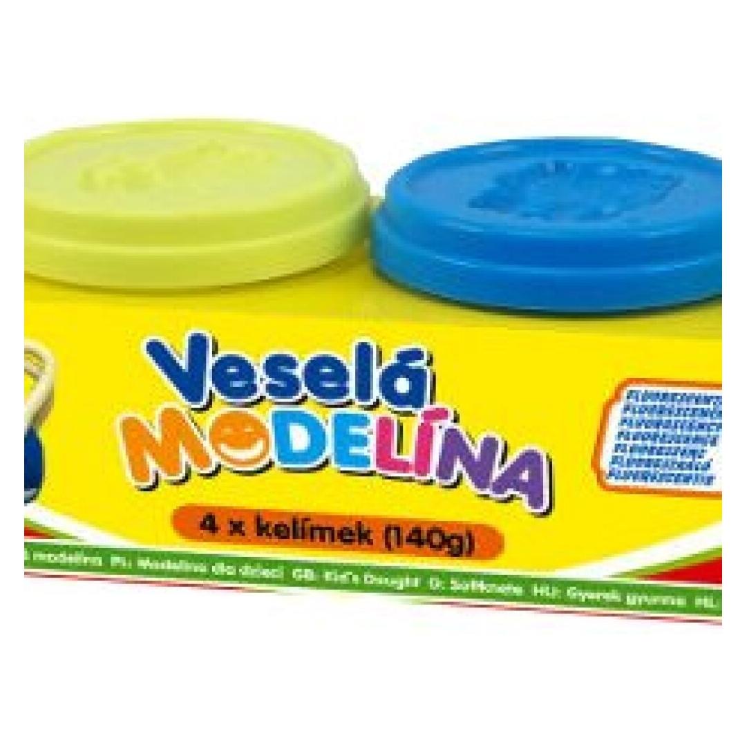 Disney Frozen Happy Modelliermasse 4 x 140 g (Neonfarben) (M4411047)