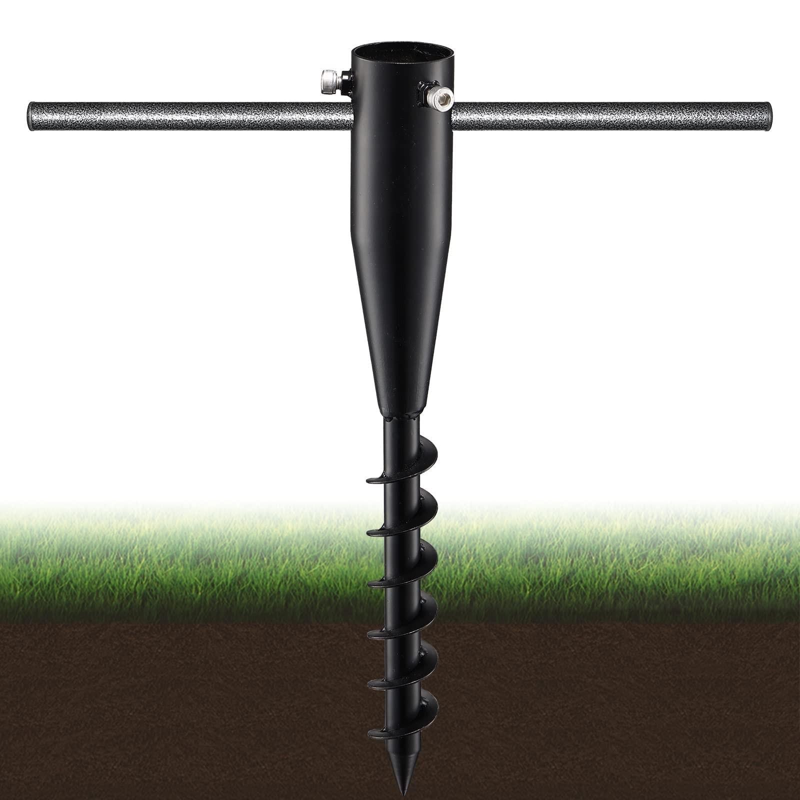 Merkloze Heavy Duty Parasolvoet met Spiraalontwerp