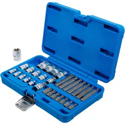 BGS, Bits, Bit- und Steckschlüssel-Satz E-Profil / T-Profil (für Torx) 30-tlg.