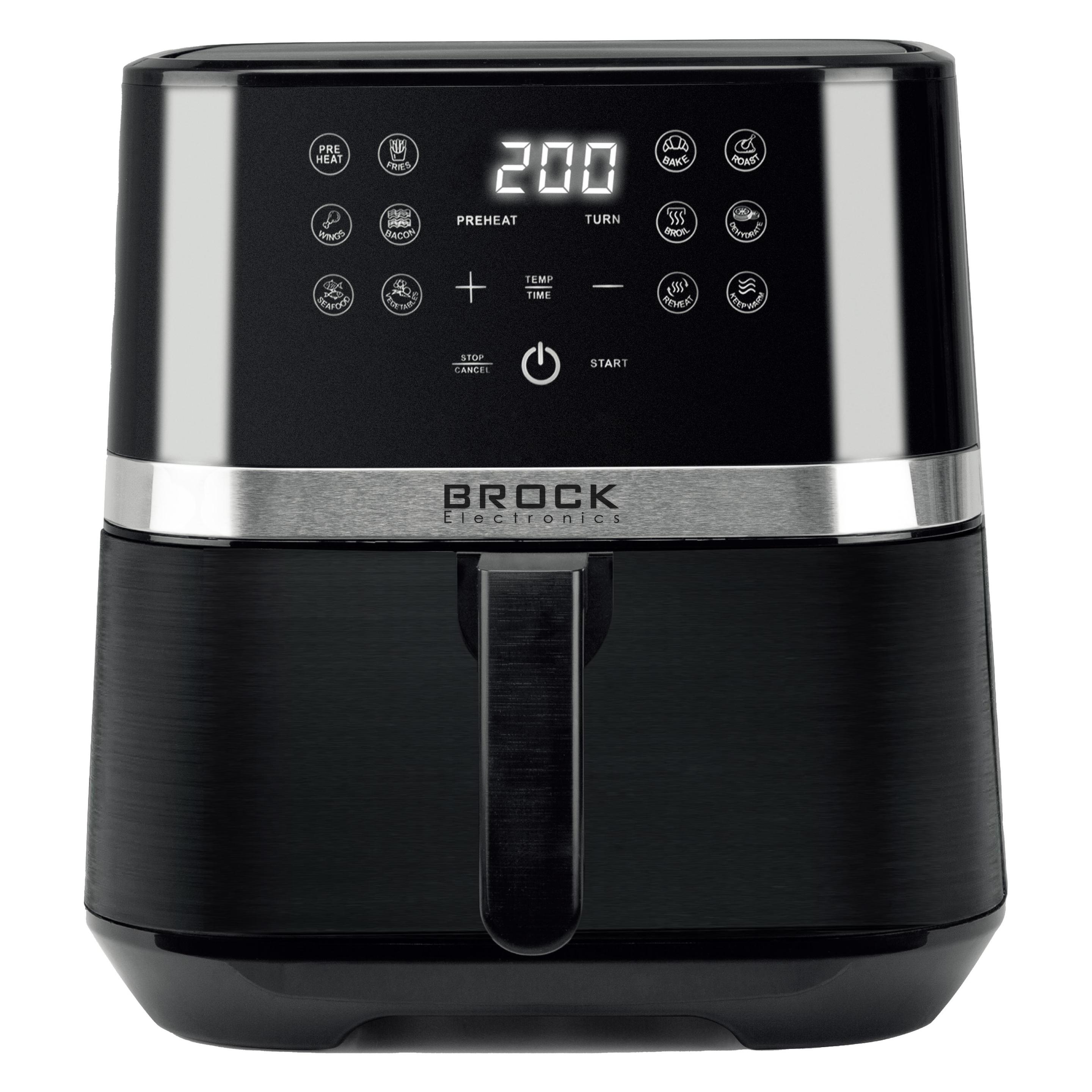 Brock Electronics Brock DAF 6502 Heissluftfritteuse 6,5 l, 1800 W (6.50 l) (DAF 6502)