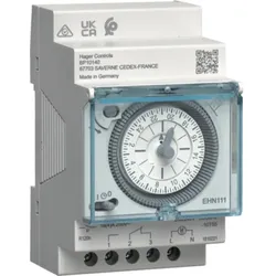 Hager EHN111 Schaltuhr elektromechanisch mit Gangreserve Tagesuhr 1W 16A