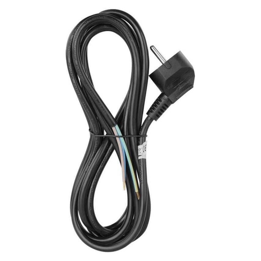 Emos Netzkabel PVC 3x 1,0mm2, 3m, schwarz (3 m) (43038605)