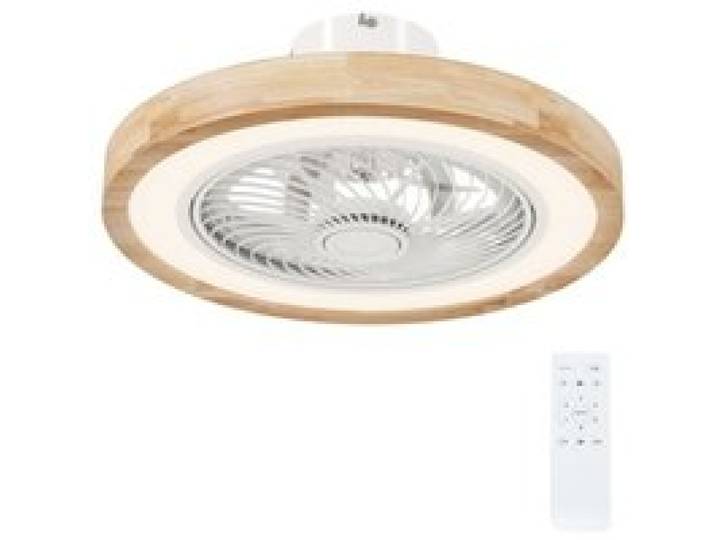 ®TONLRGY Ventilateur de plafond avec télécommande variateur RGB 6 vitesses pour chambre couleur naturelle 50 cm