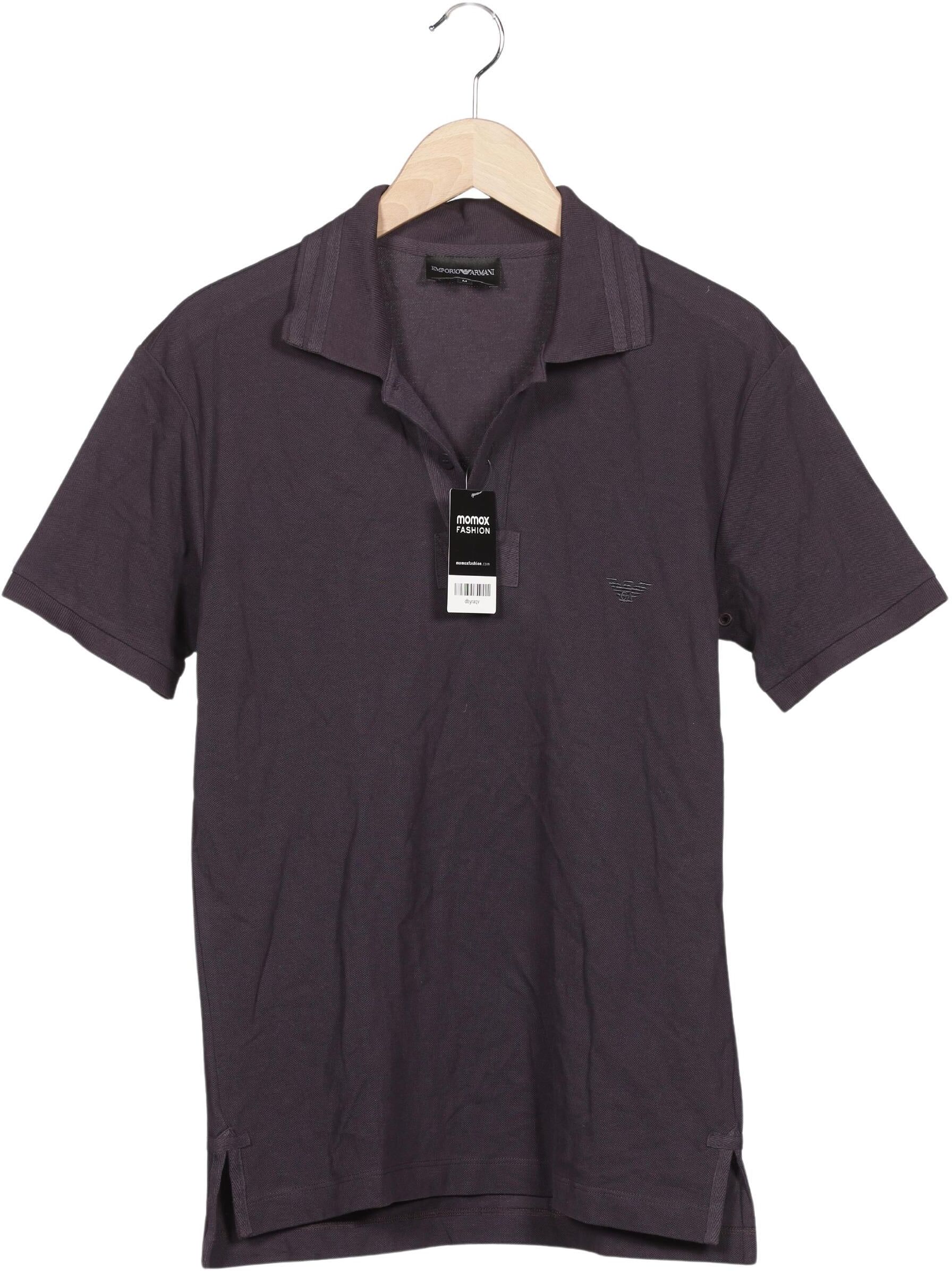 Giorgio Armani Emporio Armani Herren Poloshirt, Lila, Gr. M, Baumwolle - Second Hand