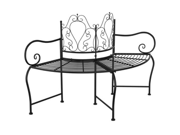 YAPP Banc tour d'arbre 150 cm Noir Acier PG