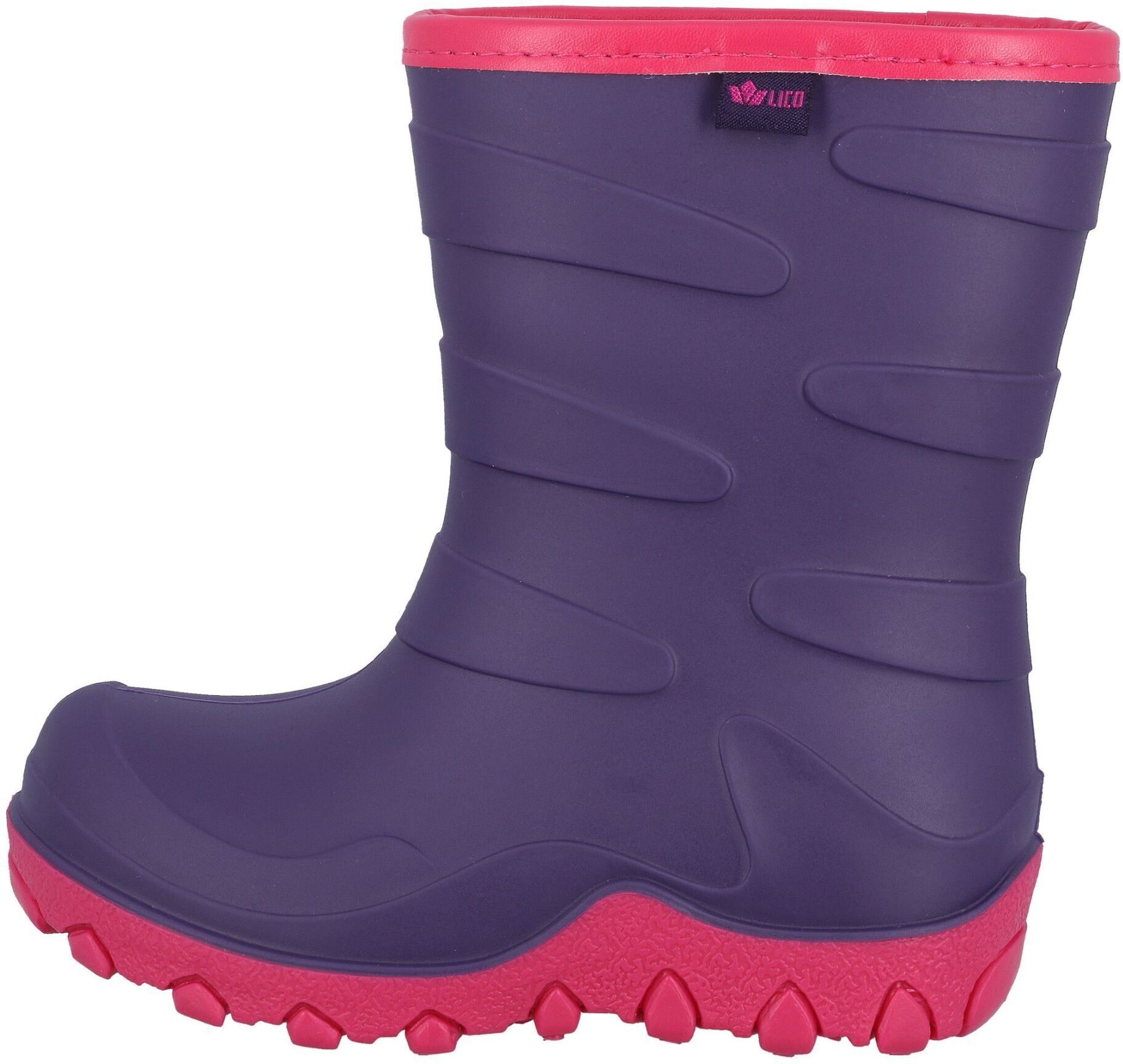 Gummistiefel LICO "Stiefel Cirrus", Mädchen, Gr. 33, lila, Gummi, Schuhe Gummistiefel lila 33