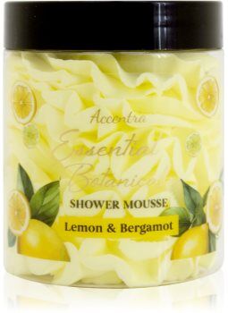 Accentra Essential Botanicals Shower Mousse espuma de banho com aroma Lemon & Bergamot 200 g. Essential Botanicals Shower Mousse