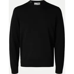Pullover aus Merinowolle Schwarz XXL