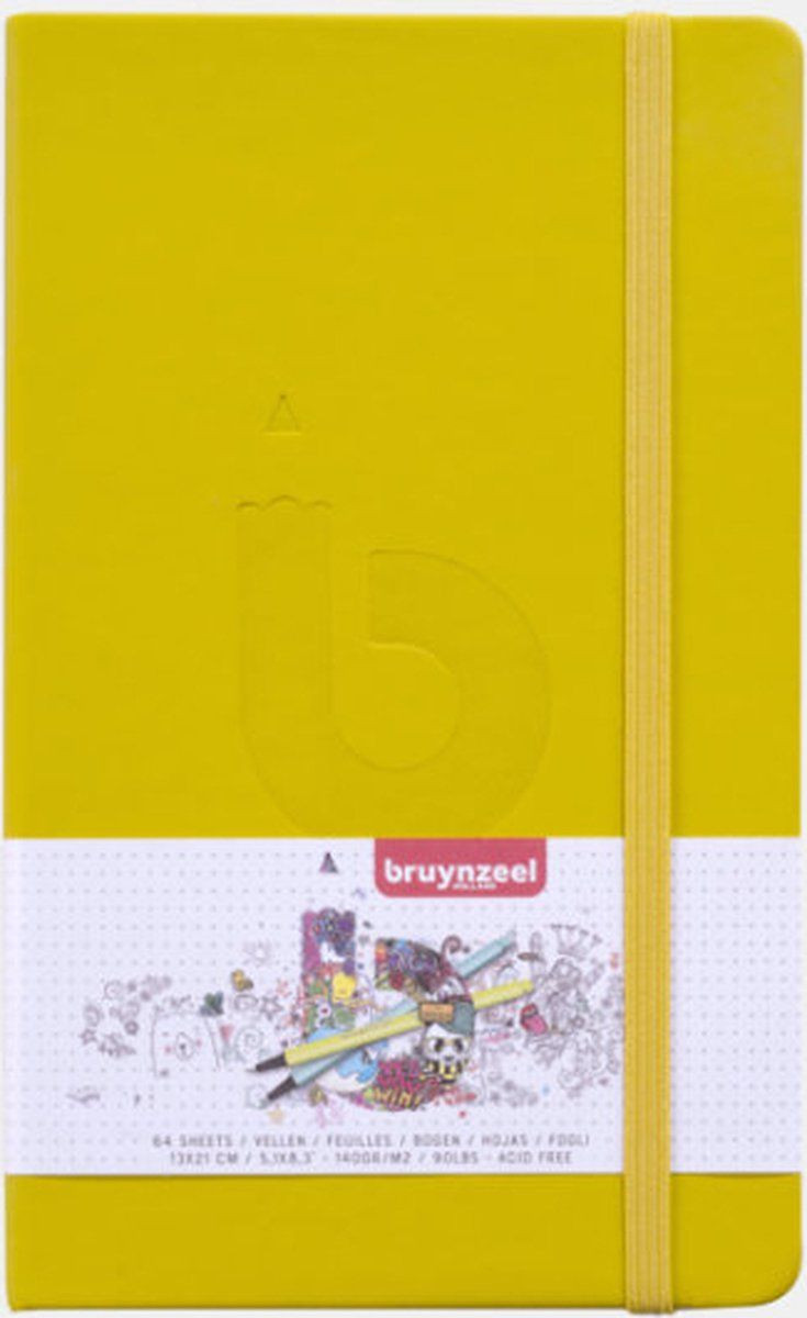 Bruynzeel Bullet Journal met puntjes - Geel