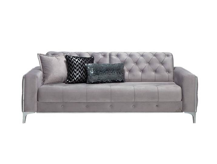 JVmoebel 3-Sitzer Beiges Stoffsofa mit modernem Design und komfortablen Polstern, Made in Europe