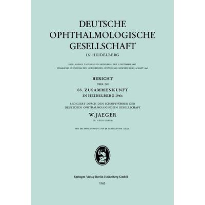 Bericht über die 66. Zusammenkunft in Heidelberg 1964, Taschenbuch von , Bergmann, J F, 978-3-8070-0257-6