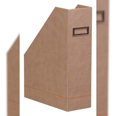 Rhodiarama Stehsammler aus Kunstleder, 10x25x31cm - Taupe 318834C