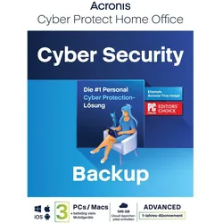 Acronis Cyber Protect Home Office Advanced für Windows & Mac OS & iOS & Android