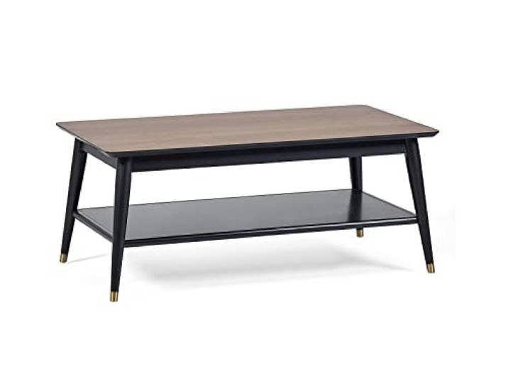 Julian Bowen Findlay Couchtisch mit Ablage, Walnuss & Schwarz