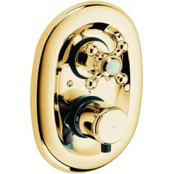 Kludi 1926 Fertigmontageset 517204520 Unterputz Thermostat, mit Absperrventil, vergoldet