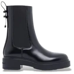 A|X Armani Exchange für Damen. XW003091AF11912UC001 Lederstiefel Modern schwarz (37), Wohnung, Keine, Lässig