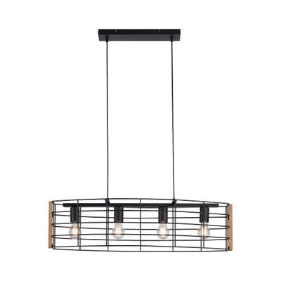 JUST LIGHT Pendelleuchte "DRAIN", schwarz, 4, 1 Stk., Leuchten, ExklusiveE27, Pendelleuchte
