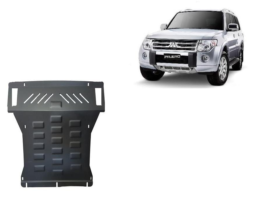 Stahl Unterfahrschutz für Motor Kompatibel mit Mitsubishi Pajero 4