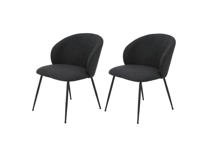 Tchibo - 2 Hela Stühle »Graz« - 61x64,5x81cm - anthrazit -