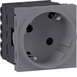 Hager Schutzkontakt-Steckdose Aluminium GS1022LAN 1 St.