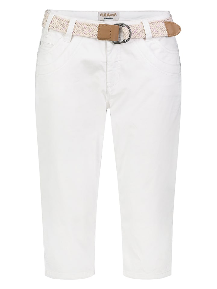 Sublevel Caprihose in Weiß - S