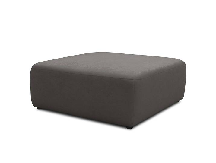 Repose-pieds capitonné 108cm Gris Microfibre Sofina: Gris foncé