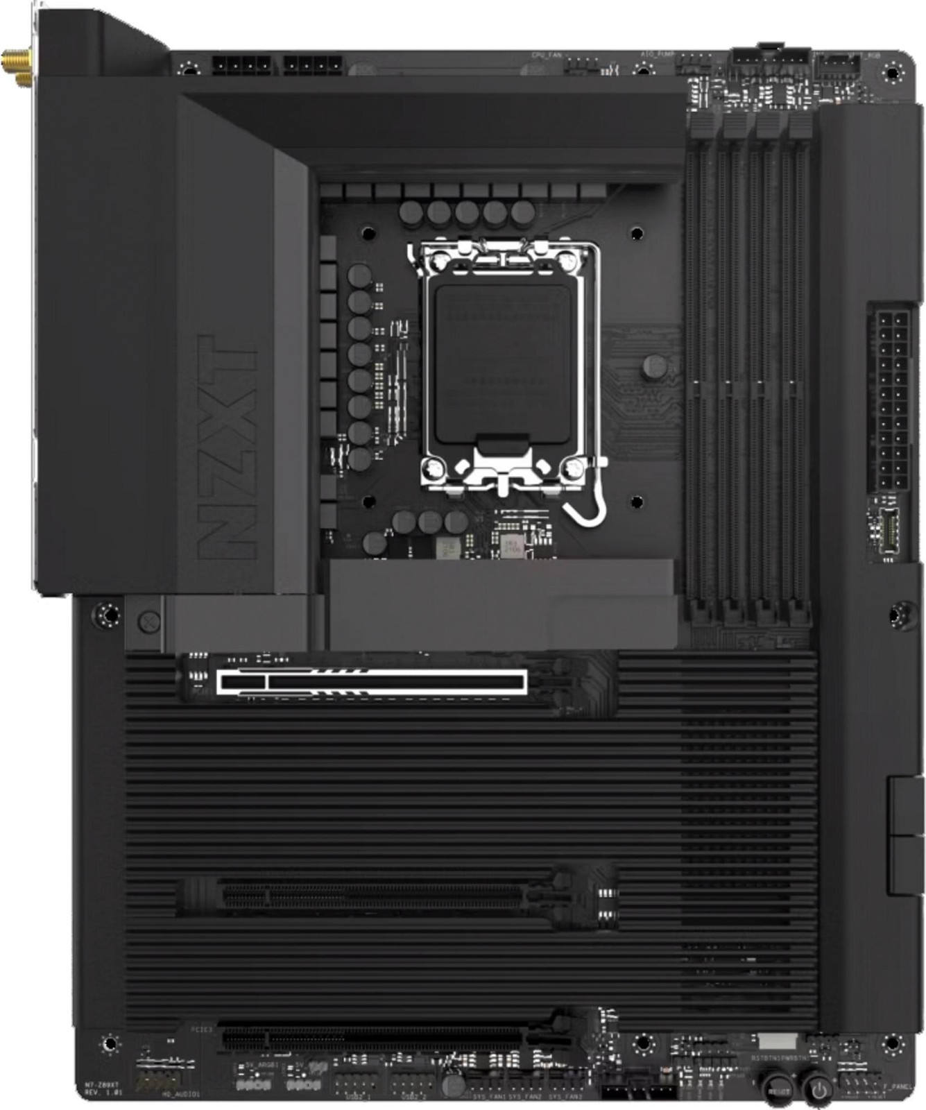 NZXT N7 Z890 ATX Moederbord met LGA1851 socket en Z890 chipset