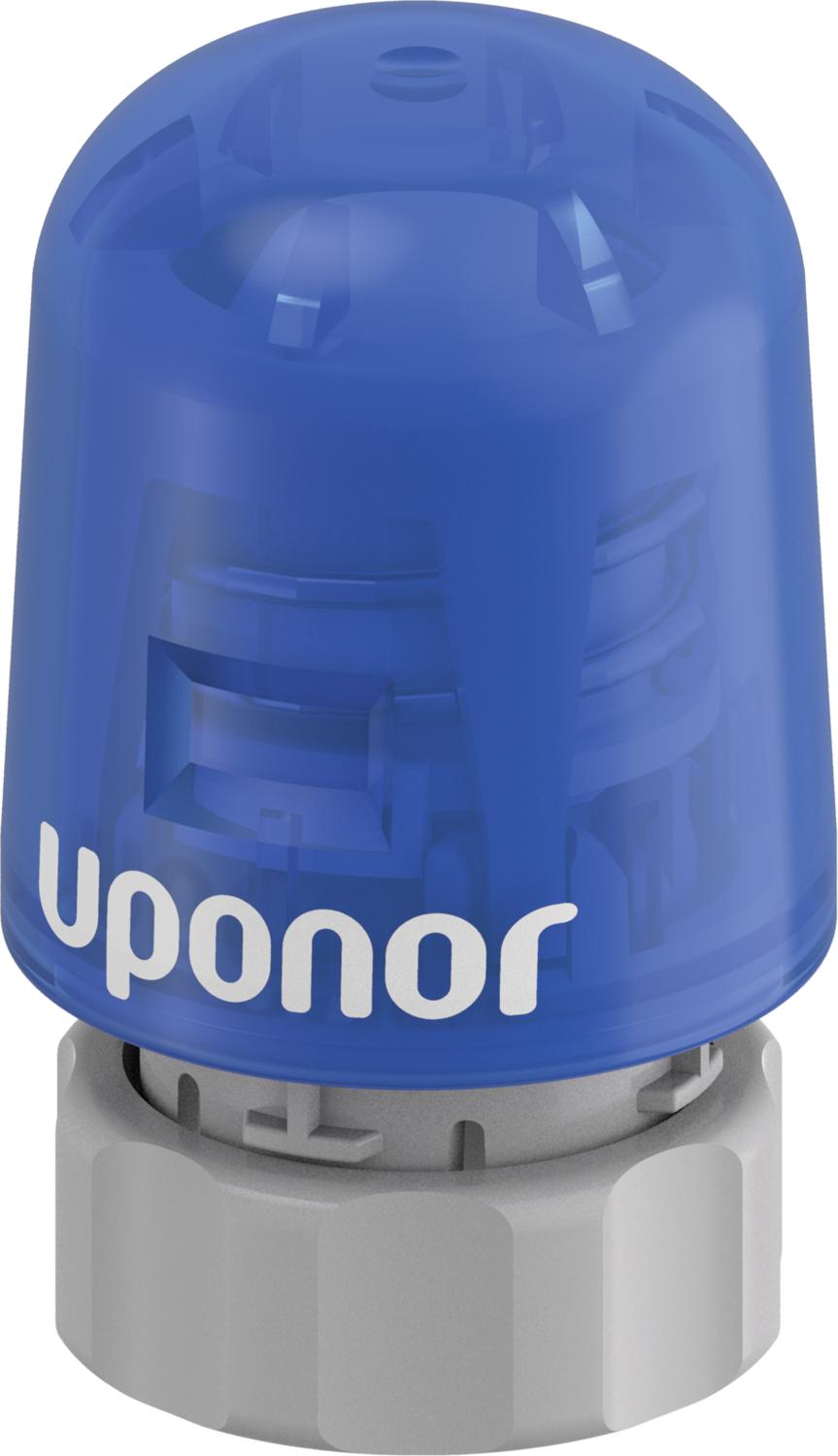 Actionneur thermique Uponor Vario S 1013006 230 V, bleu, normalement fermé, pour collecteurs en acier inoxydable