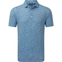 FootJoy Polo Bloody Mary Lisle, blaugrau/weiß