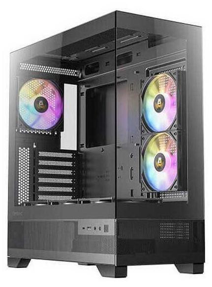 Antec CX700 RGB ELITE Midi-tower PC-behuizing, Zwart, ATX, ITX, Micro ATX, Glas, Staal
