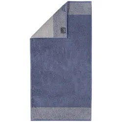 Cawö Handtücher Two-Tone Handtuch 50x100 cm | nachtblau