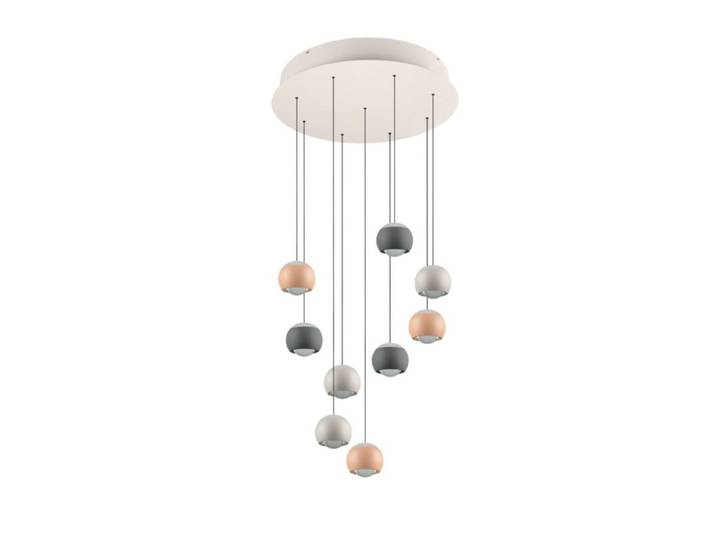 Musterring Pendelleuchte Cannon Rondell, LED verbaut, 9-flammig