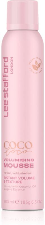 Lee Stafford CoCo LoCo Agave mousse volumisante luxe pour cheveux fins et sans volume 200 ml