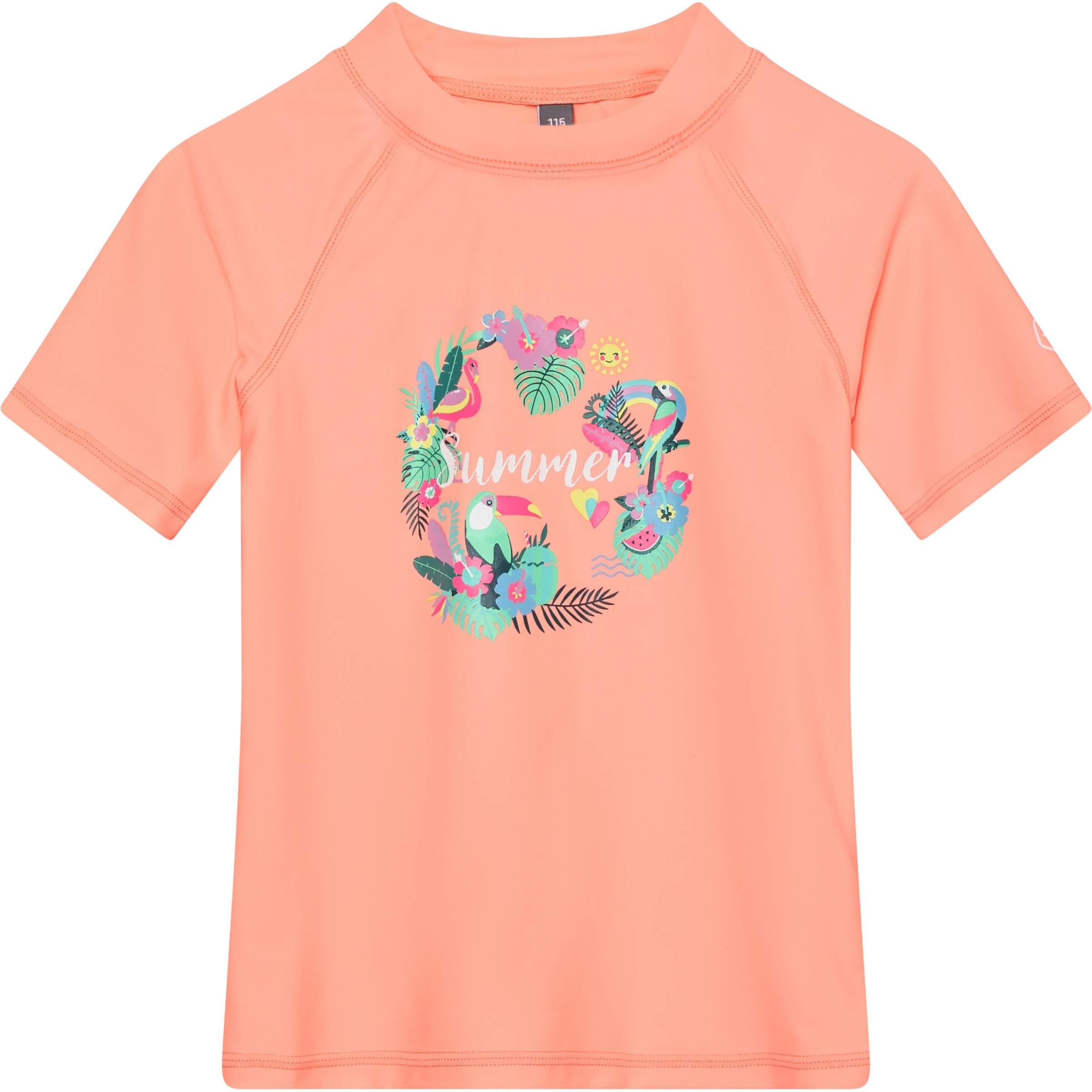 Color Kids Print UV Shirt Kinder UV-Shirts & Lycras rosa Größe 104 Lifestyle Elastisch