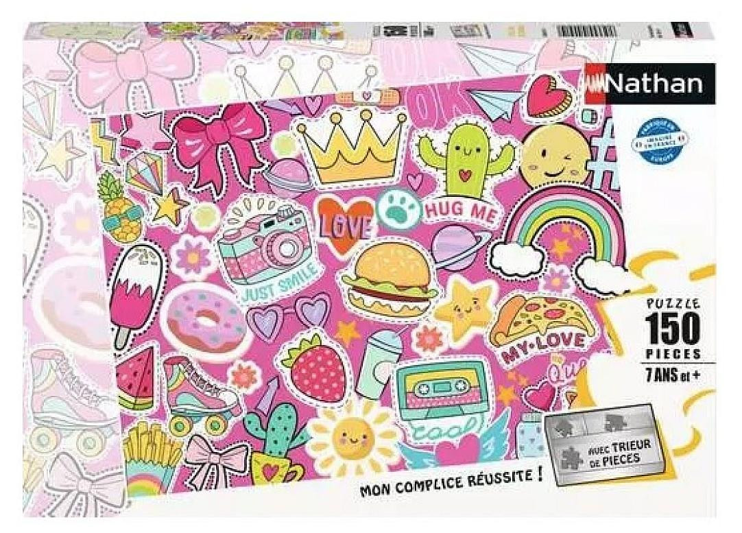 Ravensburger Puzzel voor kinderen vanaf 7 jaar - Pop, Fun & Stickers, 150 stukjes