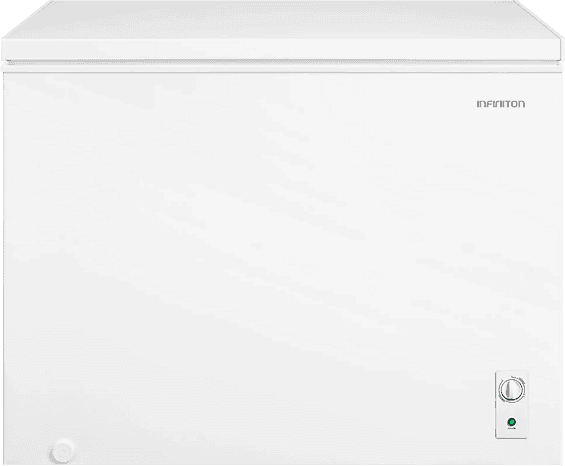 Congelador horizontal - Infiniton CH-30H85BEH, 293 l, 84.4 cm Alto, Compresor Silent design, Tecnología Dual System, Control Mecánico, Blanco