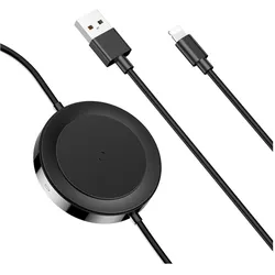 Baseus Wireless Charger mit Lightning Kabel, Wireless Charger, Schwarz