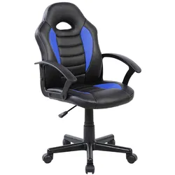 rocada 912-3 Bürostühl BASIC blau, 62x88-100x62 Kunstlederpolster