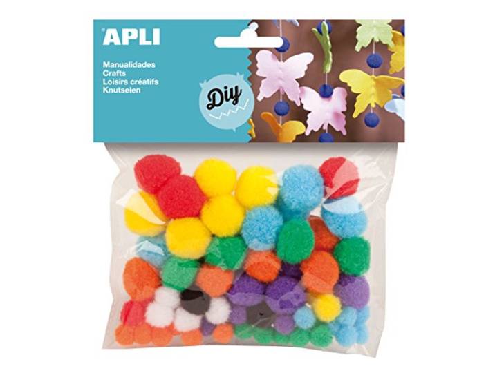 Apli Kids Pompoms - diverse kleuren (Pack van 78)