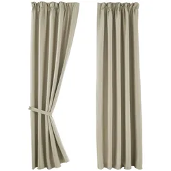 VORHANG 2ER SET NEWYORK HxB 225x295 cm Beige