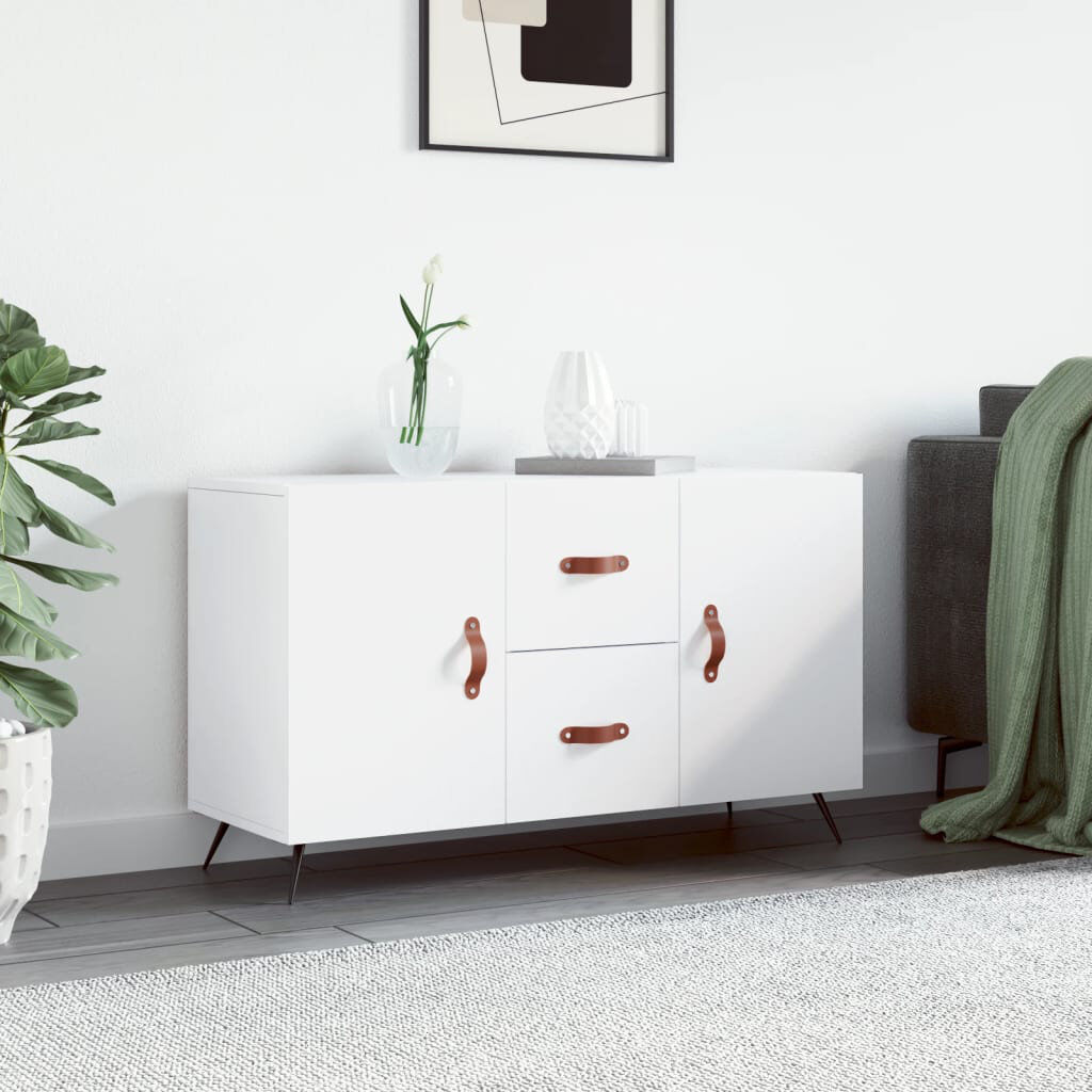 George Oliver Guerrette 100 cm W Sideboard White 60cm H X 100cm W X 36cm D