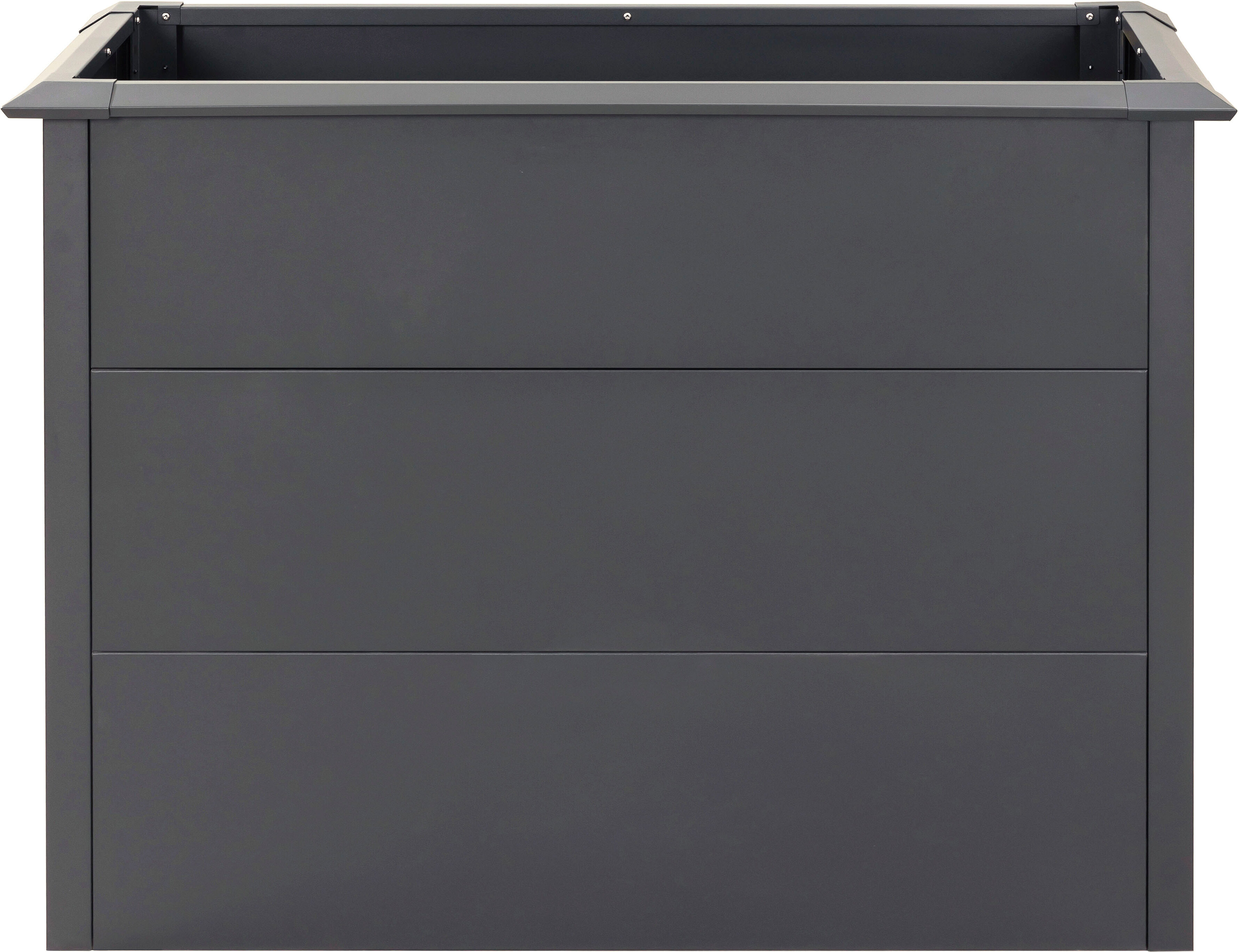 Hochbeet WESTMANN "Metall Hochbeet Primus M", grau (anthrazit), B:100cm H:77cm T:50cm, Stahl, Pflanzgefäße, Hochbeet, Anthrazit, 100x50x77 cm
