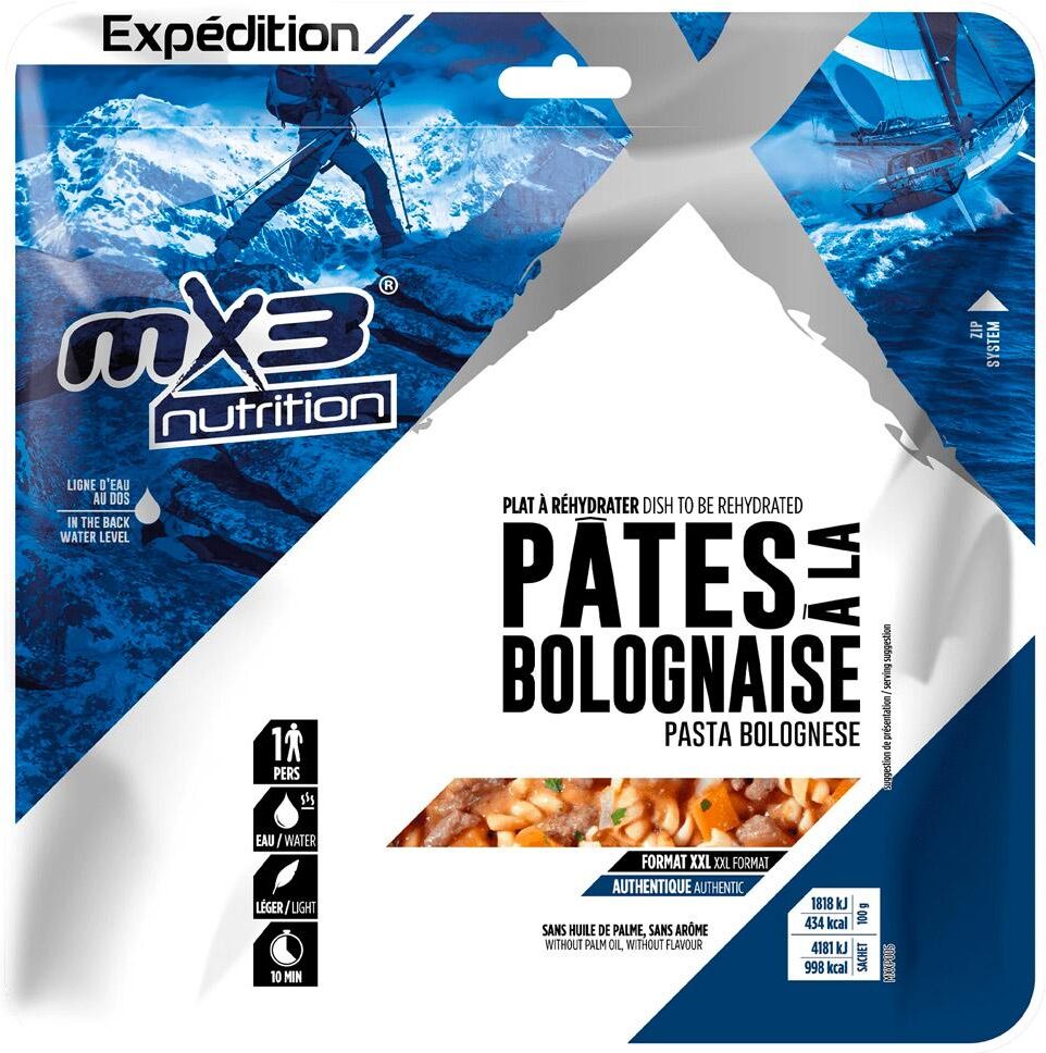 MX3 Nutrition  - Pâtes À La Bolognaise 210 g. - Repas Lyophilisé