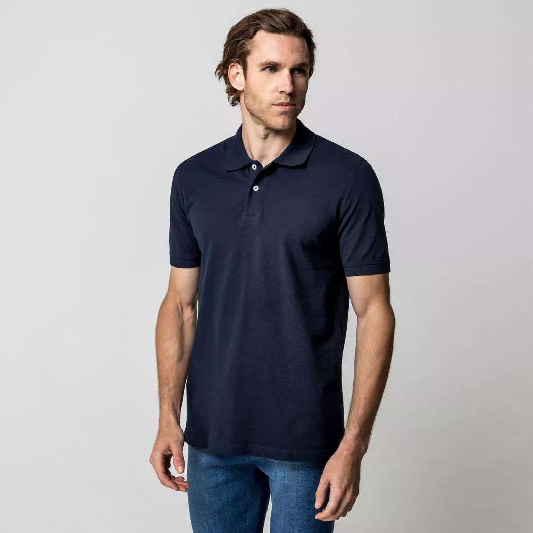 Manor Man - Poloshirt, kurzarm, für Herren, Marine, Größe S