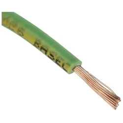 RS PRO, Kabelleitung, 2491B 1.5mm green/yellow LSHF wire (100 m)