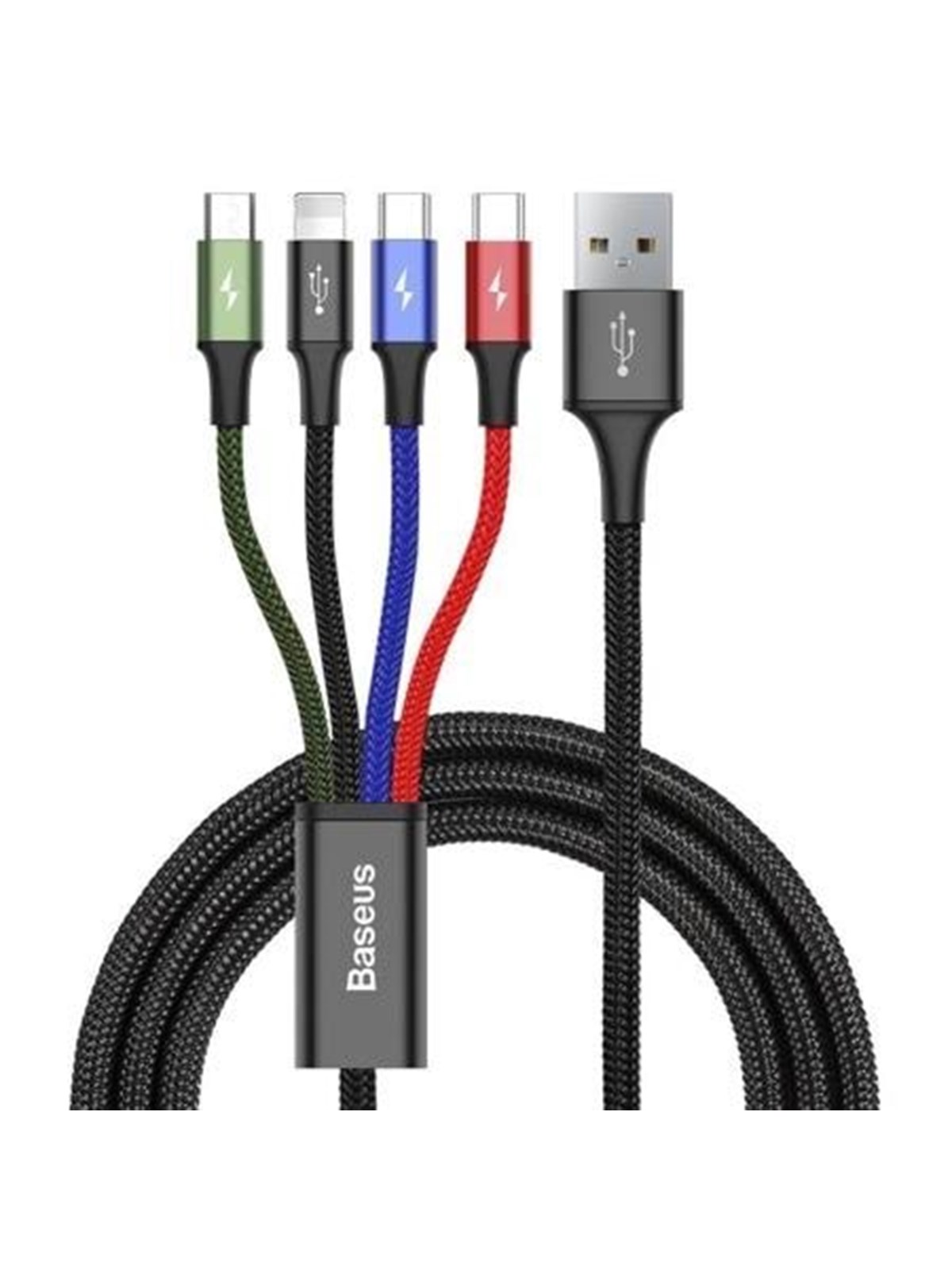 Baseus Fast USB Cable 4in1 2xUSB-C / Lightning / Micro 3.5A 1.2m - Black